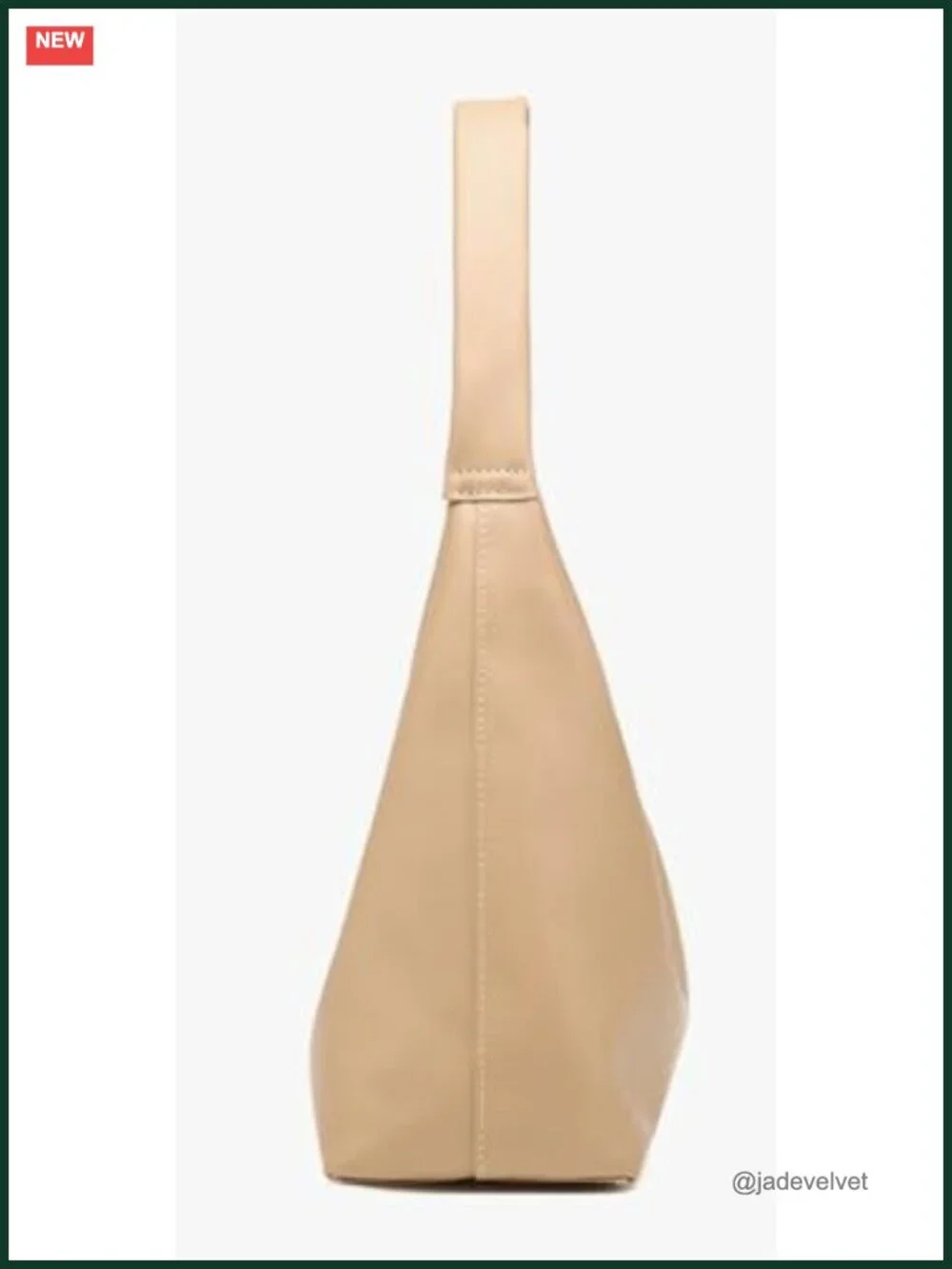 Slouchy PU Leather Hobo Bag Women Crescent Shoulder Crossbody Purse Trendy Tote
